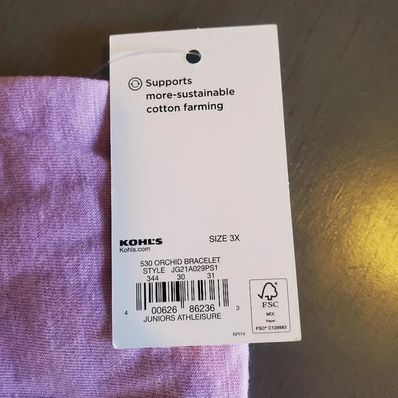 SO | Junior's Muscle Tank in Orchid sz 3X - Picture 5 of 7